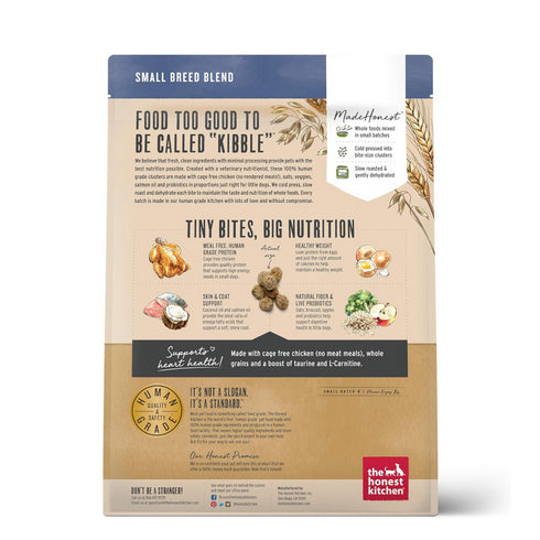 The Honest Kitchen Whole Grain Chicken Whole Food Clusters - Small Breeds - Dry Dog Food  - 4lb Bag